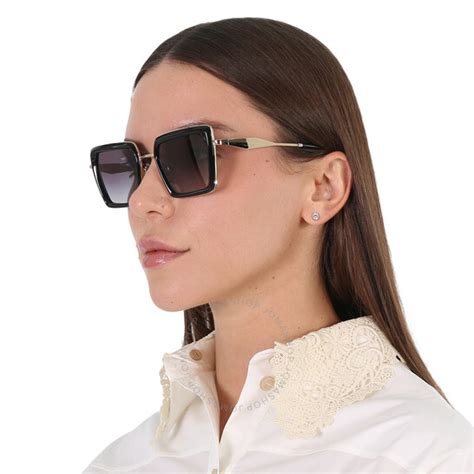 prada 55mm gradient butterfly sunglasses|Prada Grey Gradient Butterfly Ladies Sunglasses PR 55ZS.